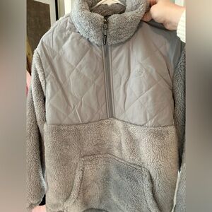 New Balance Soft Gray Fleece Pullover
